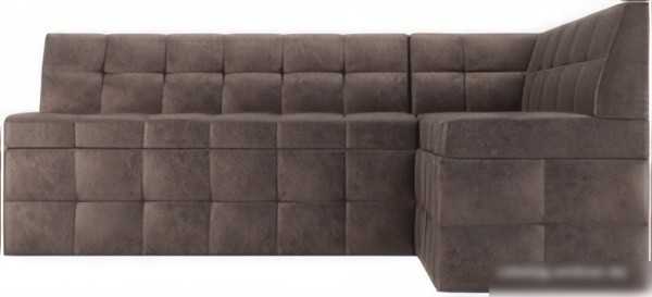 Угловой диван Мебель-АРС Атлантис правый 190x84x120 (серо-шоколадный Star Velvet 60 Cofee)