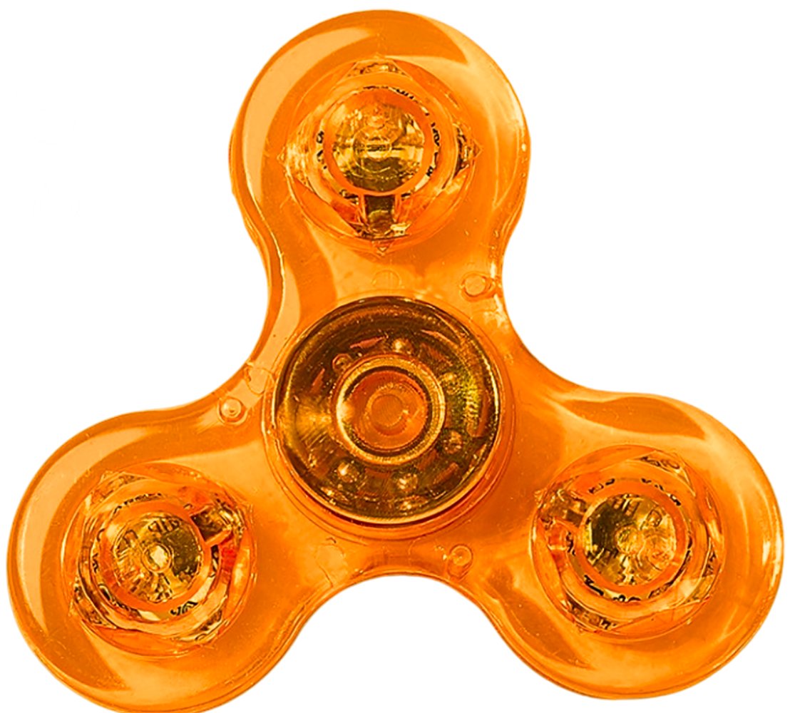 Фиджет спиннер Bingo Hand Spinner LED Transparent (оранжевый)