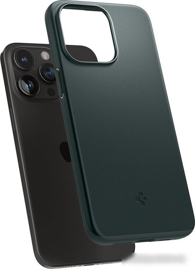 Чехол для телефона Spigen Thin Fit для iPhone 15 Pro Max ACS06548 (зеленый)