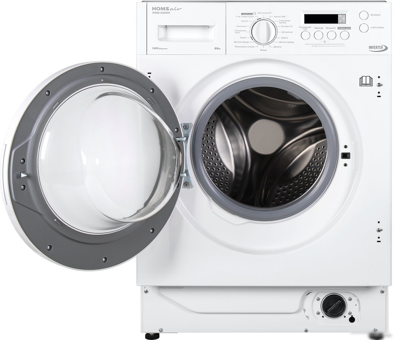 Стирально-сушильная машина HOMSair WMB1486WH