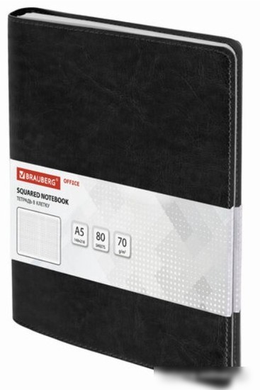 Блокнот BRAUBERG Office Pro 111046 (80 шт, черный)