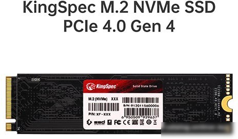 SSD KingSpec PCle 4.0 XF Series 1TB