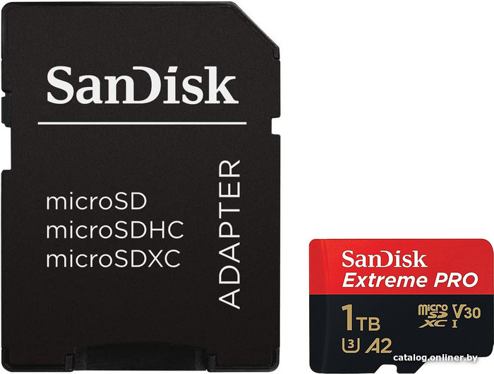 Карта памяти SanDisk Extreme PRO microSDXC SDSQXCD-1T00-GN6MA 1TB (с адаптером) Карта памяти SanDisk Extreme PRO microSDXC SDSQXCD-1T00-GN6MA 1TB (с адаптером)