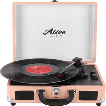 Виниловый проигрыватель Alive Audio Glam Blush