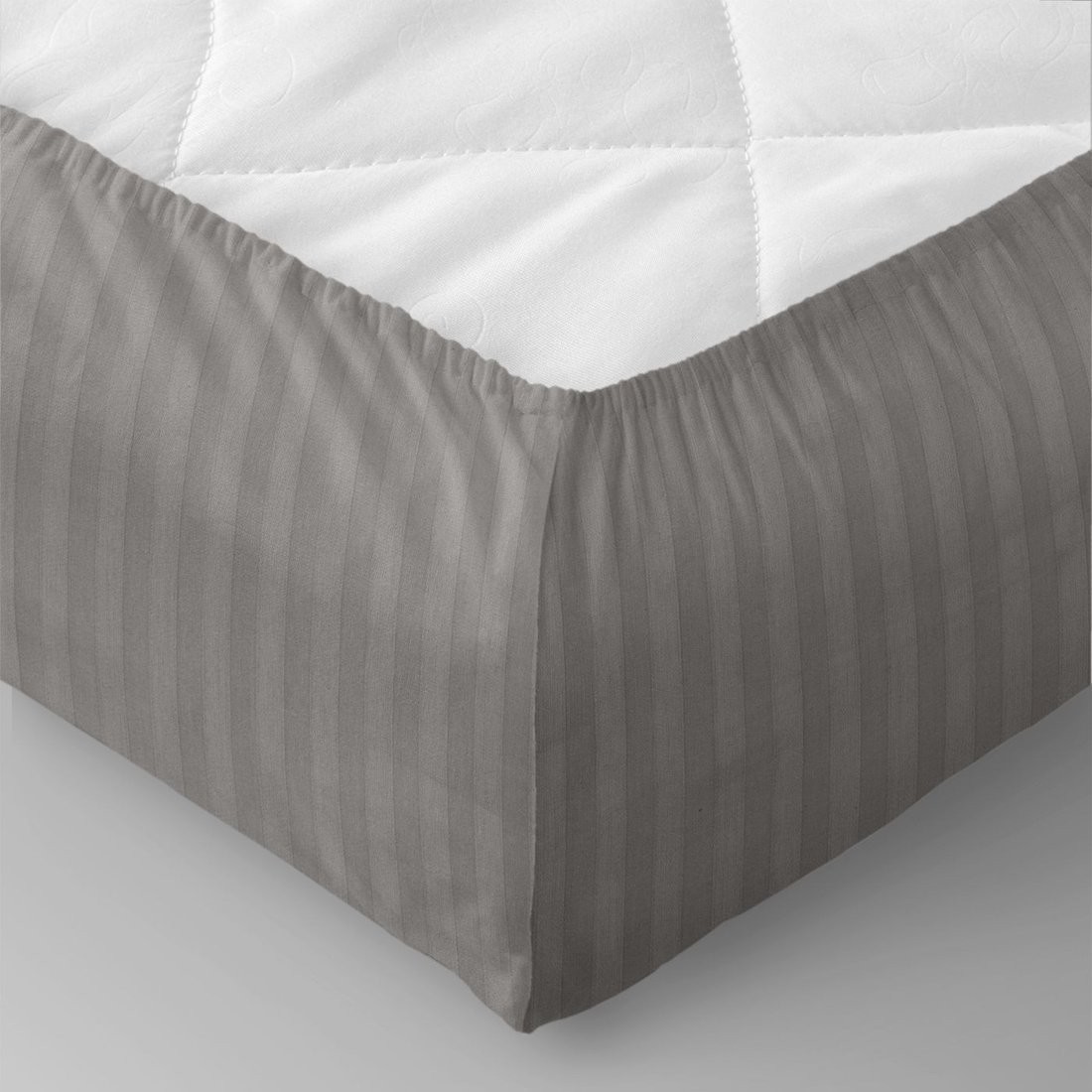 Постельное белье Verossa Stripe на резинке 180x200x30 784511 (Gray)