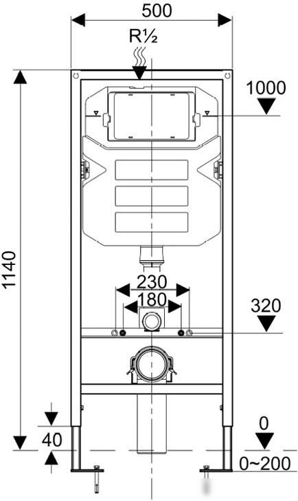 Инсталляция для унитаза Керамин ИнВолл Комфорт K130-A02-EEA1