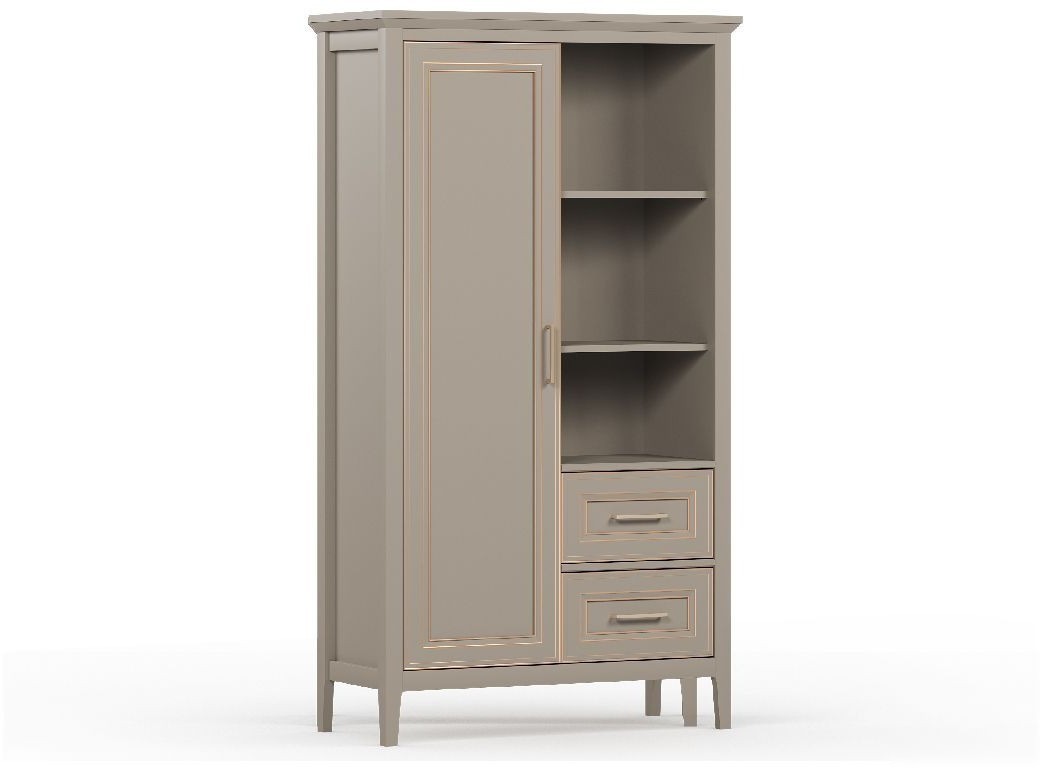 Шкаф распашной BRW Classic REG1D2S (глиняный серый)