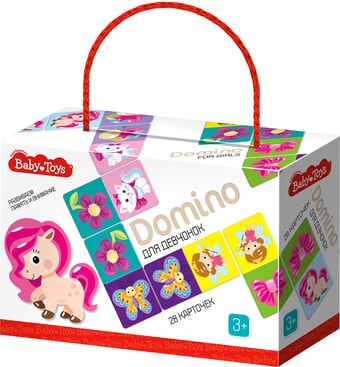 Развивающая игра Baby Toys Домино Для девчонок 04065
