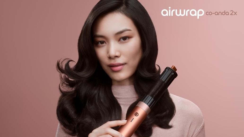 Фен-стайлер Dyson Airwrap Co-anda2x HS09 Straight+Wavy (с переходником на евровилку, янтарный шелк)