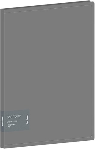 Папка для бумаг Berlingo Soft Touch DB4_10985 (серый)