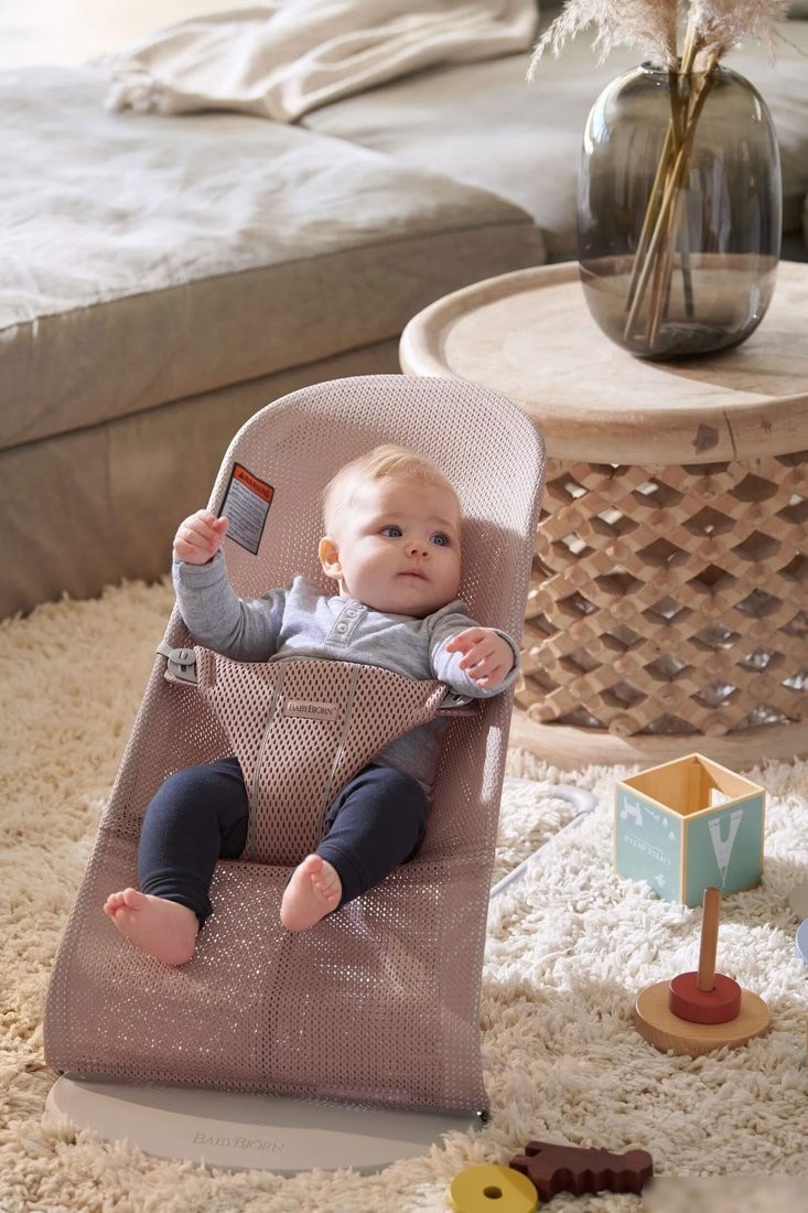 Шезлонг BabyBjorn Bliss Mesh 0061.08 (dusty pink)