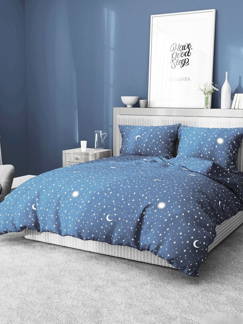 Постельное белье Samsara Night stars 1.5сп (простыня на резинке)