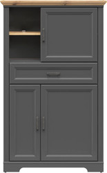 Шкаф распашной BRW Jasmin REG3D1S (графит/дуб артизан)
