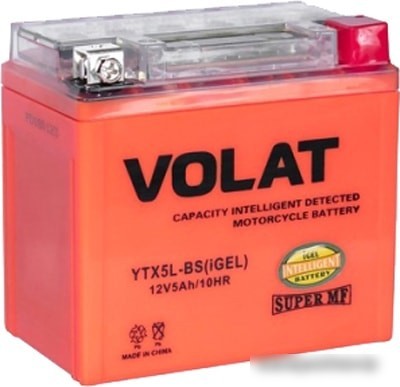 Мотоциклетный аккумулятор VOLAT YTZ7S-BS(iGEL) (6 А·ч) Мотоциклетный аккумулятор VOLAT YTZ7S-BS(iGEL) (6 А·ч)