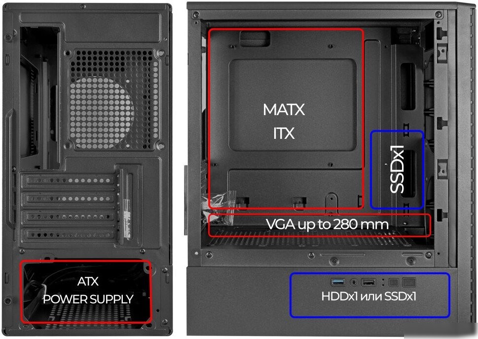 Корпус Ginzzu CL401