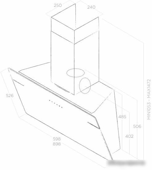 Кухонная вытяжка Elica L'essenza WH/A/60 PRF0124233A