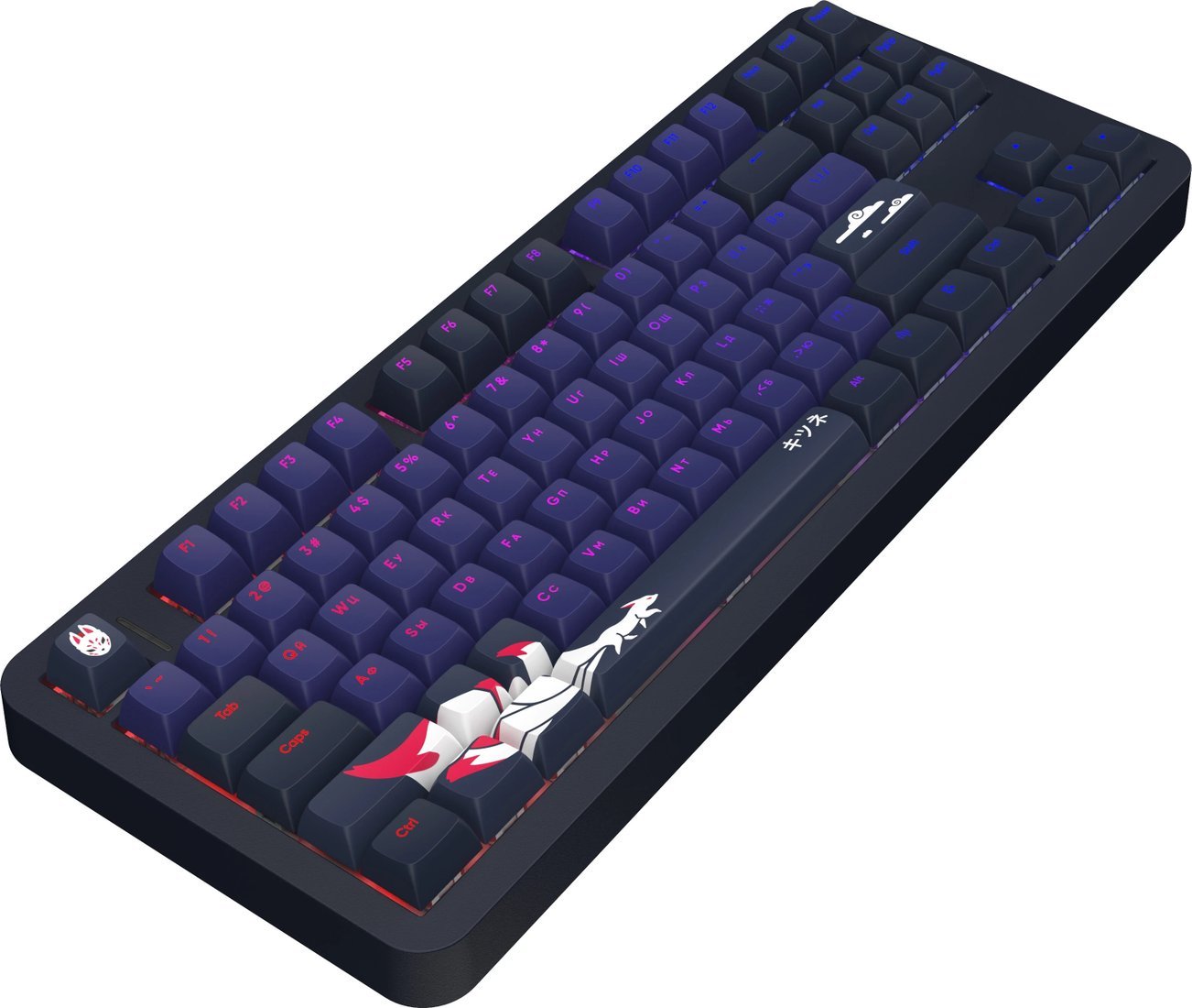 Клавиатура Red Square Alumix TKL Classic Kitsune (черный, g3ms Aquamarine)