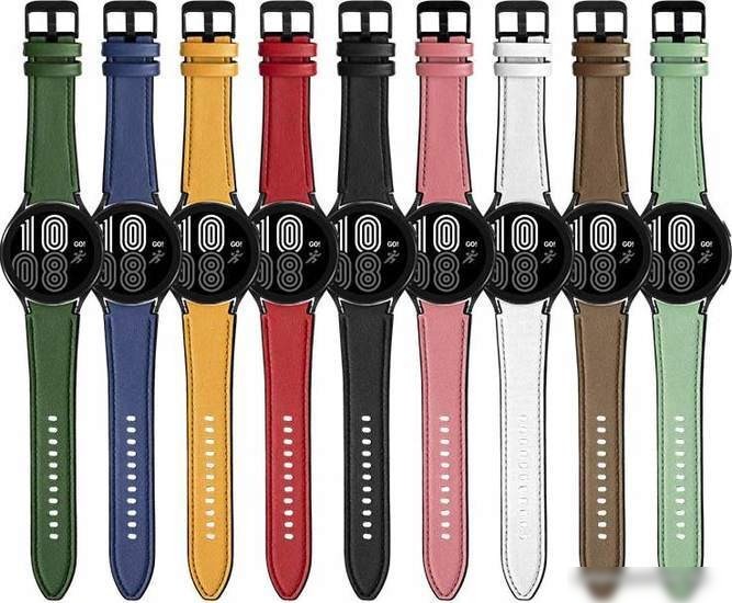 Ремешок Rumi Comfort гибридный для Samsung Galaxy Watch4/5 (20 мм, горчичный)