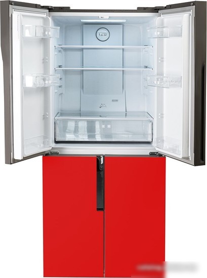 Четырёхдверный холодильник CENTEK CT-1750 Red
