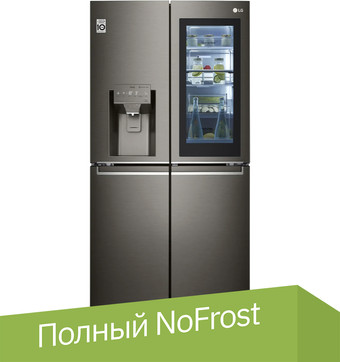 Многодверный холодильник LG DoorCooling+ InstaView Door-in-Door GR-X24FMKBL