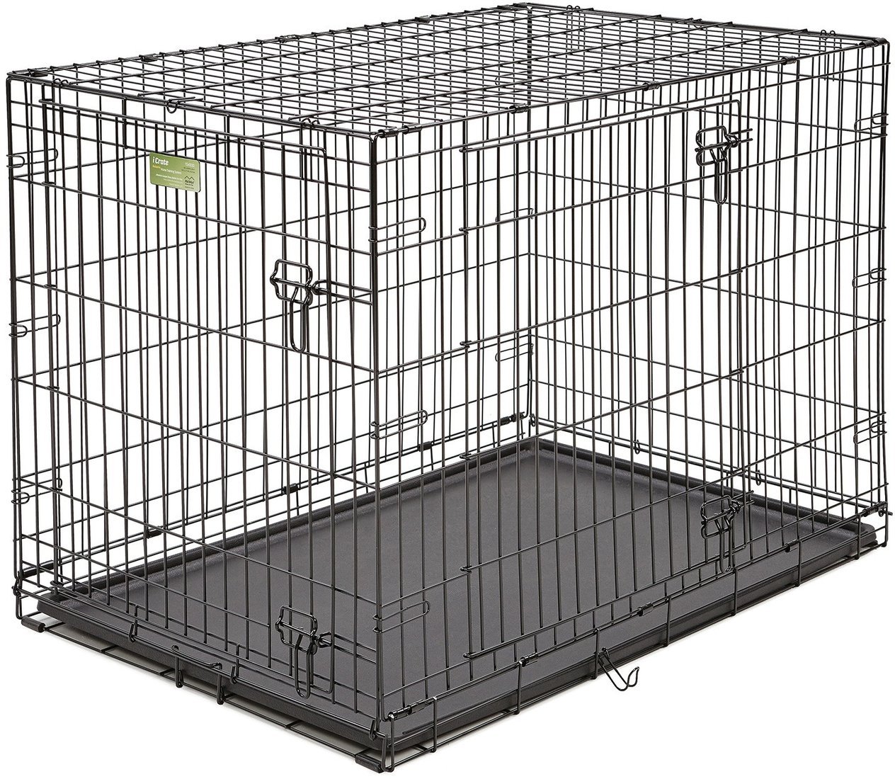 Клетка Midwest iCrate для собак 2 двери 1542DD (109x74x78см, черный)