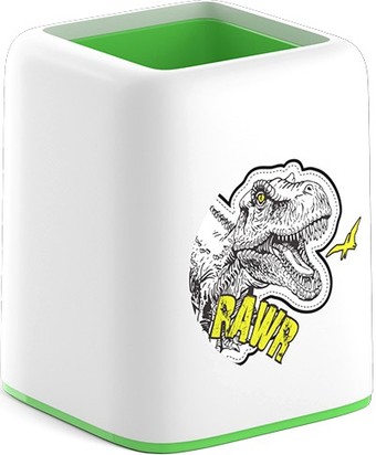 Подставка настольная Erich Krause Forte Dinosaur Park 55848 (белый/зеленый)