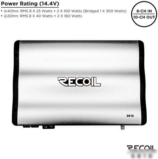 Автомобильный усилитель Recoil S810
