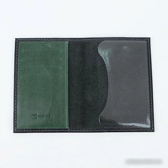 Обложка для паспорта Poshete 604-117K/NPK-BGN (черный)
