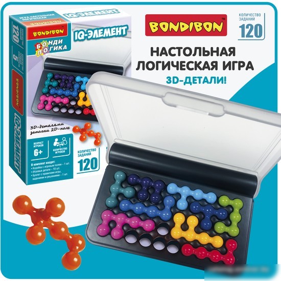 Настольная игра Bondibon БондиЛогика IQ-Элемент ВВ5819