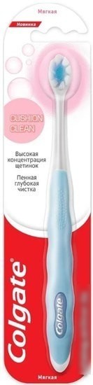 Зубная щетка Colgate Cushion Clean мягкая (1 шт)