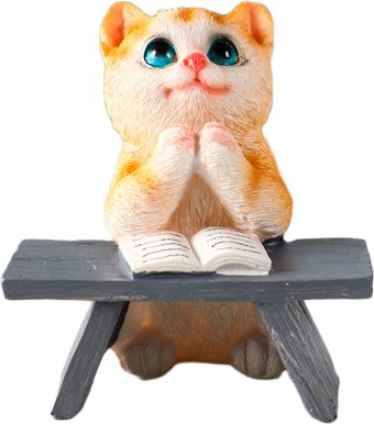 Статуэтка Sima-Land Котик с книгой за партой 10904401