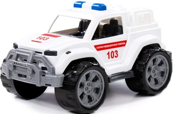 Игрушечный транспорт Полесье Легион скорая помощь в сеточке 83951