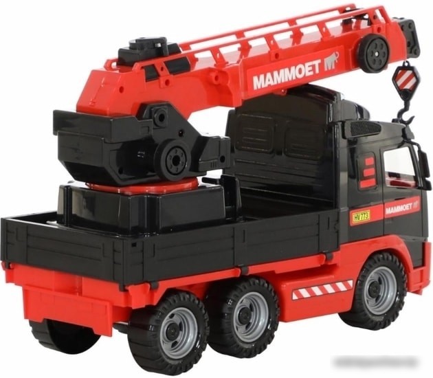 Игрушечный транспорт Полесье Автомобиль-кран с краном Mammoet Volvo 56979