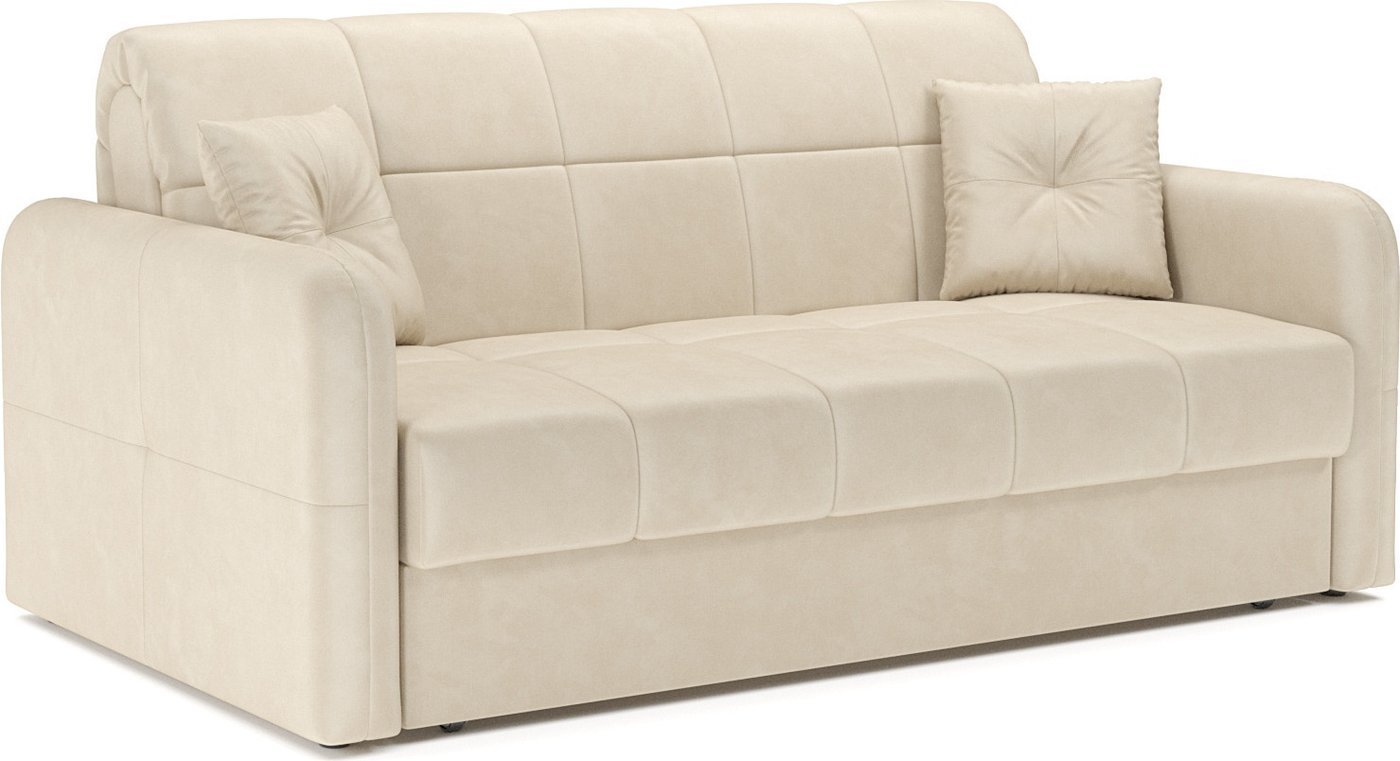 Диван Мебель-АРС Аккордеон Свег НПБ 140x200 (бархат бежевый Star Velvet 6 Light Beige)