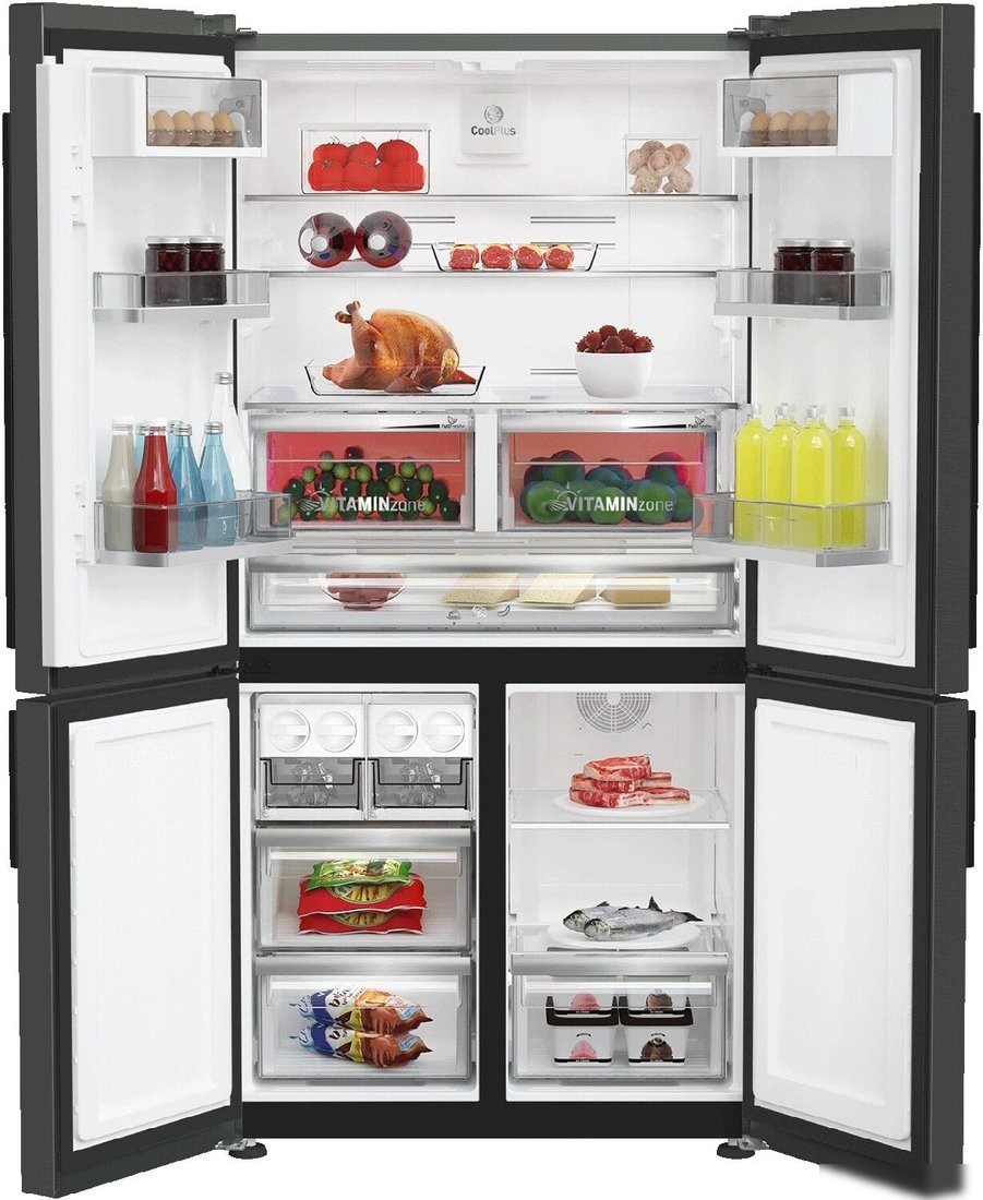 Четырёхдверный холодильник Grundig GQN20130LXBR