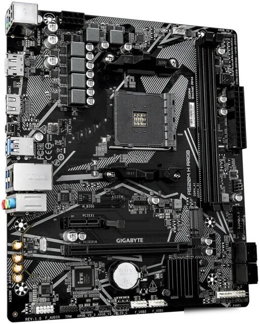 Материнская плата Gigabyte A520M H ARGB (rev. 1.0)