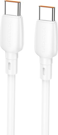 Кабель Borofone BX93 USB Type-С - USB - Type-C (100Вт, 1 м, белый)