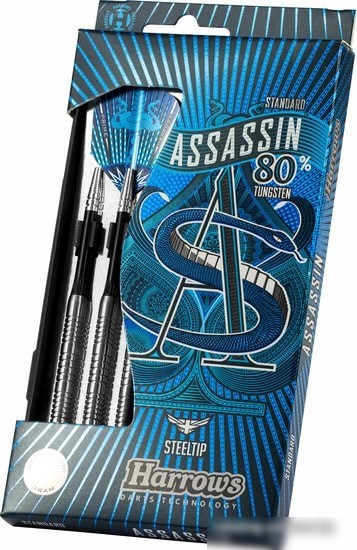 Дротики для дартса Harrows Assassin 80% Tungsten Standard 22gK (3 шт)