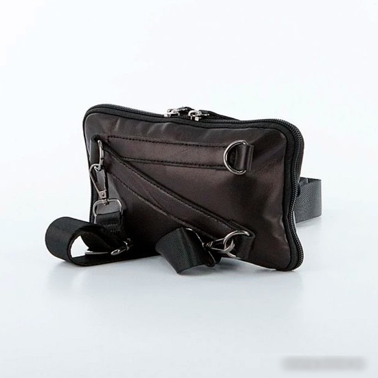 Мужская сумка Poshete 253-8869-24-BLK (черный)