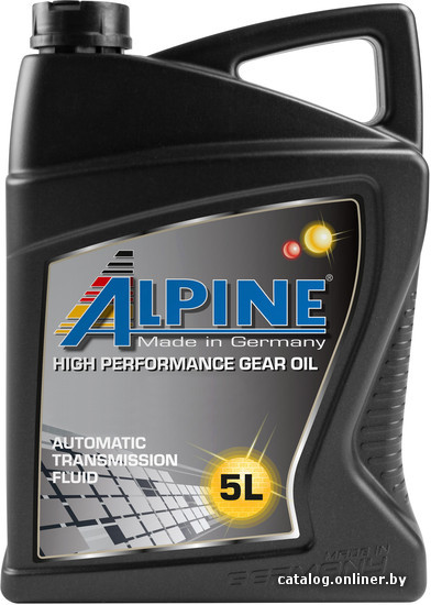 Трансмиссионное масло Alpine ATF 6HP 5л Трансмиссионное масло Alpine ATF 6HP 5л