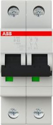 Выключатель автоматический ABB S202-B63 2P B 63A 6kA 2M 2CDS252001R0635