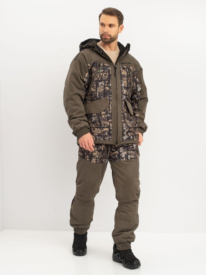 Костюм Huntsman Горка Люкс -15°C Хаки/005 Исландия/Alova (р.44-46/182-188)