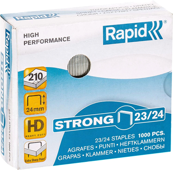 Скобы канцелярские Rapid 23/24 1M 24870500