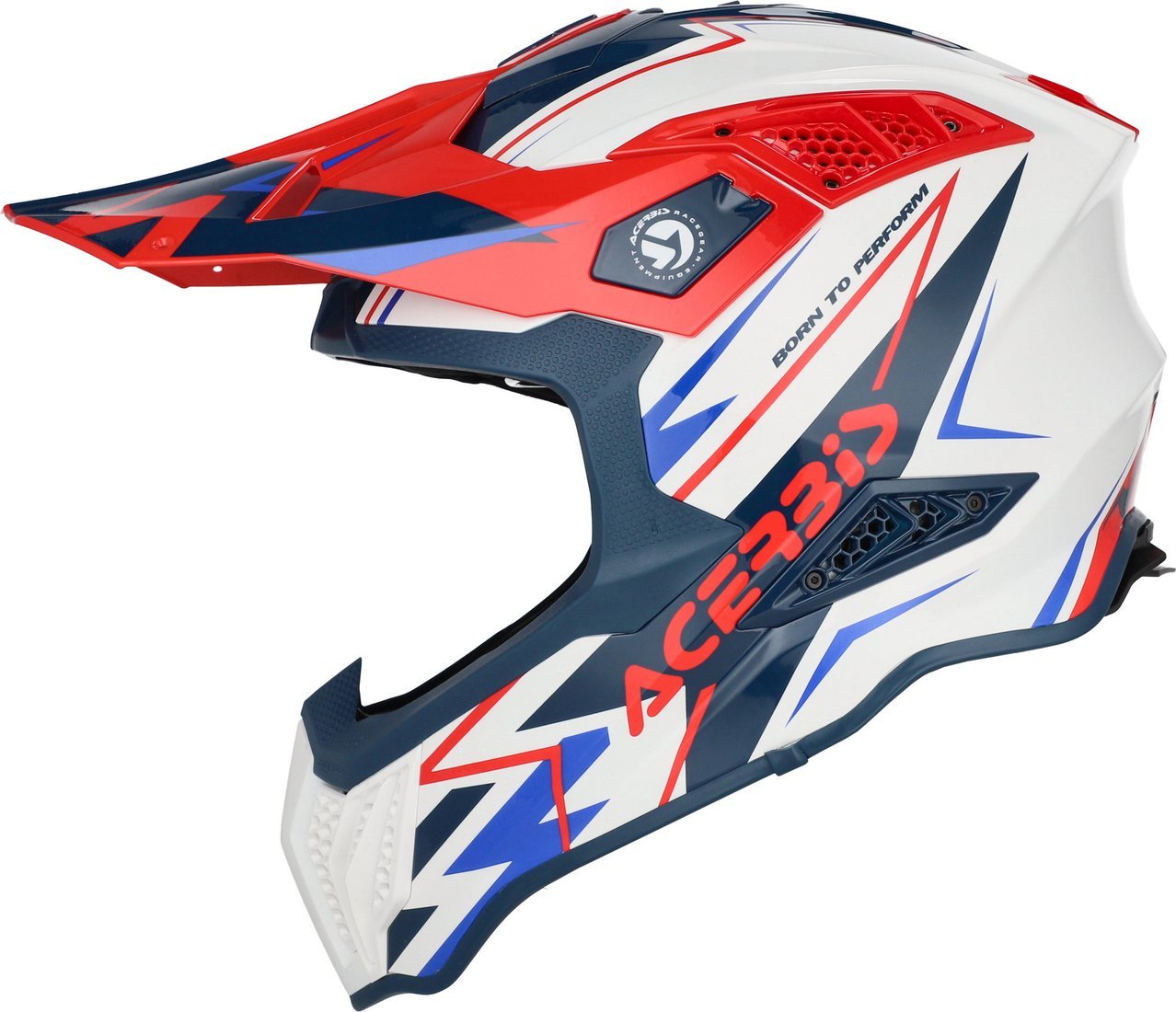 Мотошлем Acerbis Airstrike-X 0026905.034.064 (M, белый/синий/красный)