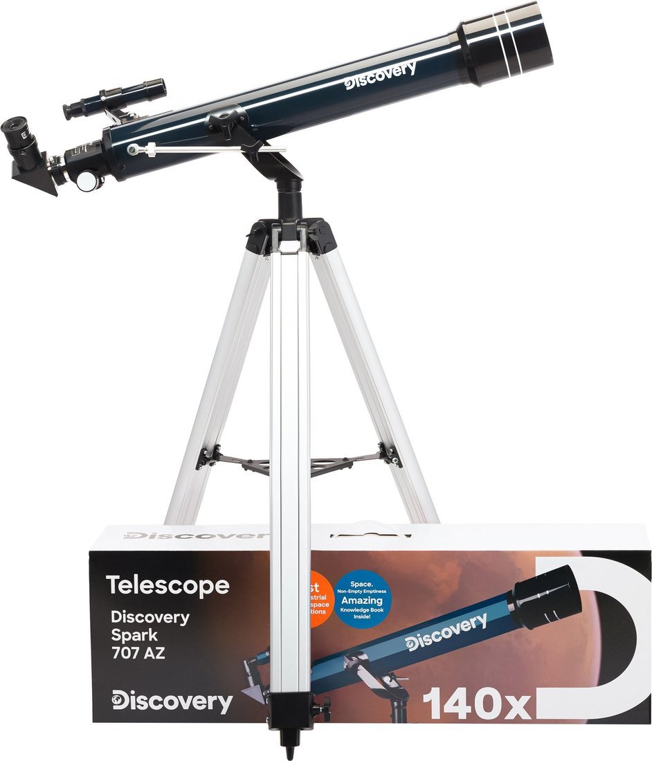 Телескоп Levenhuk Discovery Spark 707 AZ с книгой