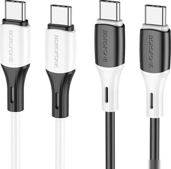 Кабель Borofone BX79 USB Type-C - USB Type-C (1 м, черный)