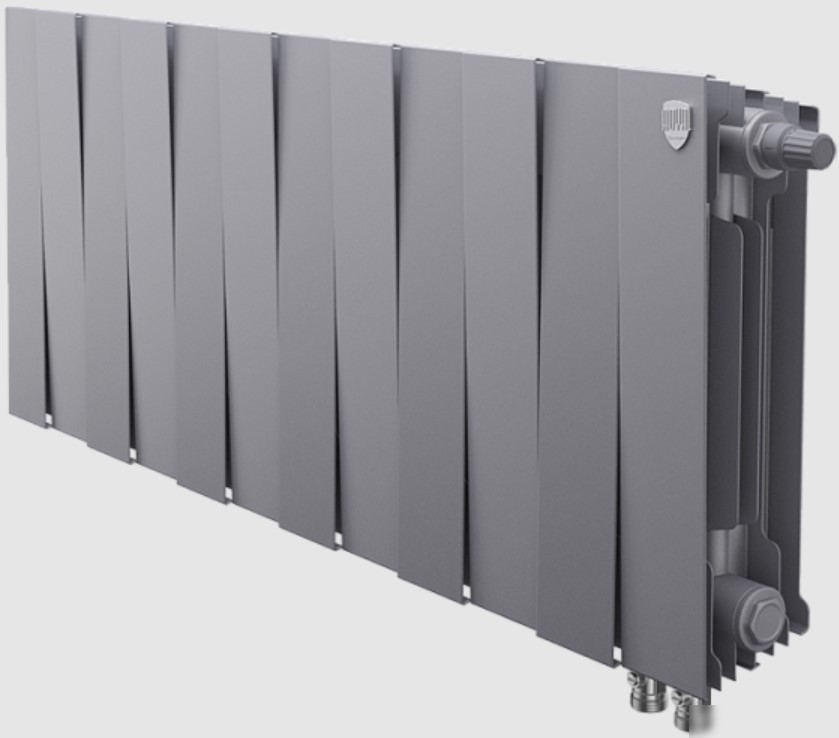 Биметаллический радиатор Royal Thermo PianoForte 300 VDR Silver Satin (12 секций)