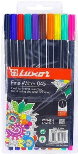 Набор линеров Luxor Fine Writer 045 15300/10WT (10 цветов)