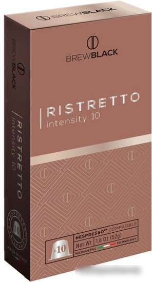 Кофе в капсулах BrewBlack Ristretto 10 шт