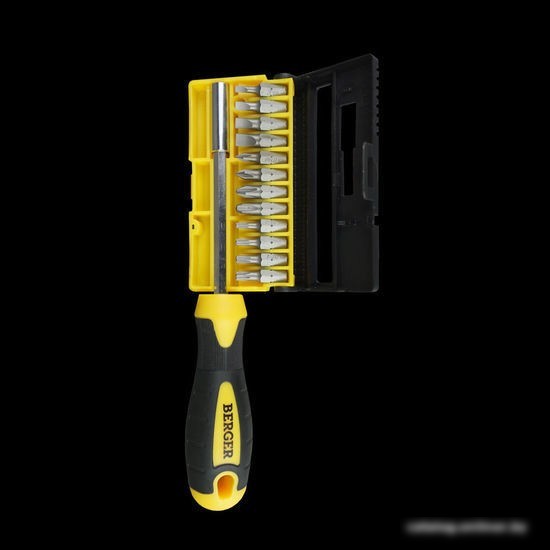 Набор отвертка с битами Berger BG1072 (13 предметов)